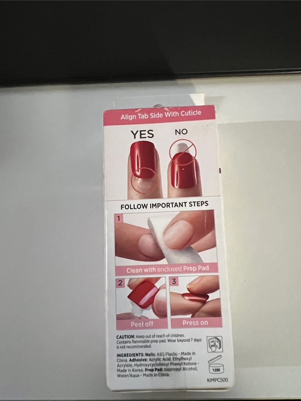 imPRESS PETITE Pink Press-On Nails with Floral Accents - Picture 3 of 3